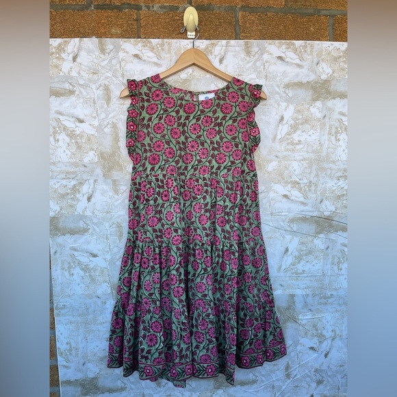 CJ LAING COTTON FLORAL DRESS SIZE MEDIUM - Picture 1 of 9